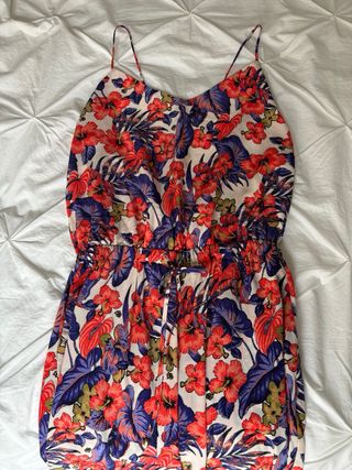 Mono largo tirantes estampado floral