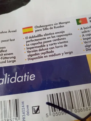 Chubasquero para silla de ruedas