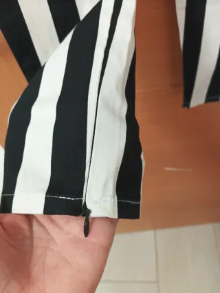 Pantalón rayas blanco y negro Talla XS
