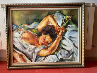 Óleo sobre lienzo enmarcado