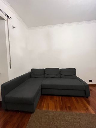 Divano letto angolare IKEA Friheten grigio