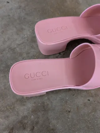 Sandalias Gucci Rosa Mujer
