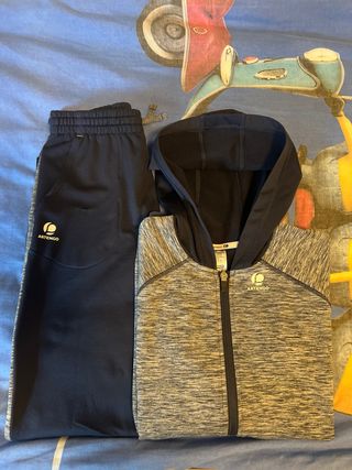 Chándal Artengo Tennis Blu/Grigio. Due pezzi.
