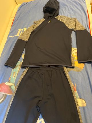 Chándal Artengo Tennis Blu/Grigio. Due pezzi.