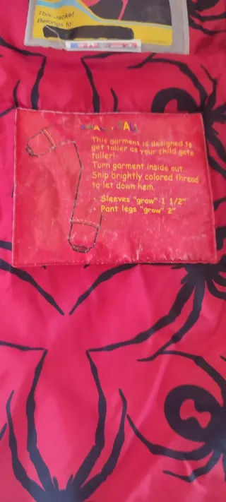 Conjunto Ski infantil Spider. Talla 6/7