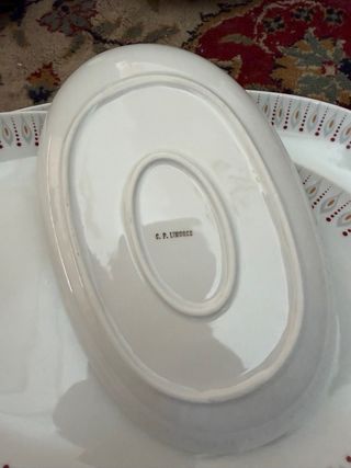 vajilla de porcelana c. P. Limoges