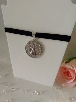 Medalla Virgen Fallera Plateada