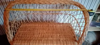 Sillón Mimbre Beige y Marrón