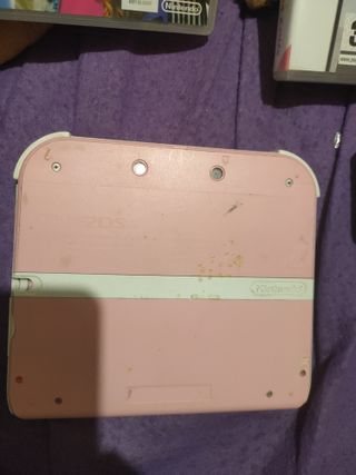 Nintendo 2DS Rosa + Juegos y Cargador