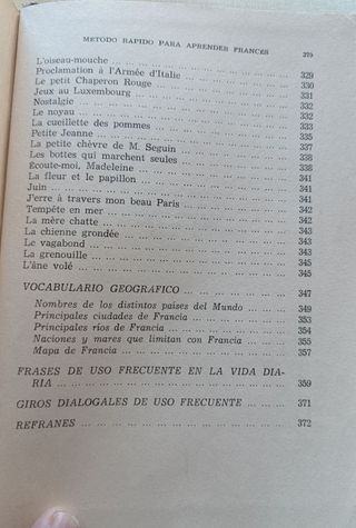 Método rápido para aprender francés.