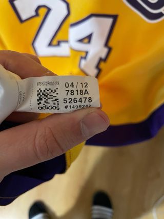 Camiseta NBA Lakers Kobe Bryant Adidas Talla XL