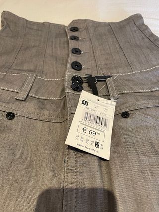 Vestido vaquero gris Freesite Talla 42