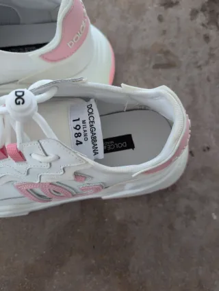 Zapatillas Dolce & Gabbana Mujer Blancas Rosas