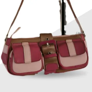 Borsetta donna rosa e rossa
