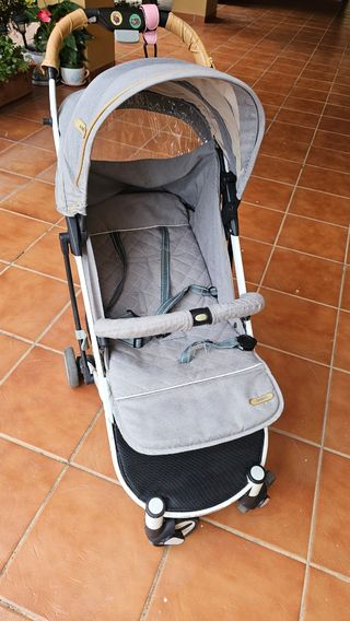 Carrito de bebé plegable gris