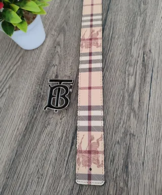 Cintura Burberry Logo B Nera