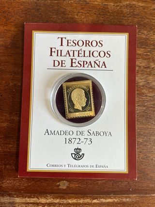 Sello Amadeo de Saboya y arras Carlos I