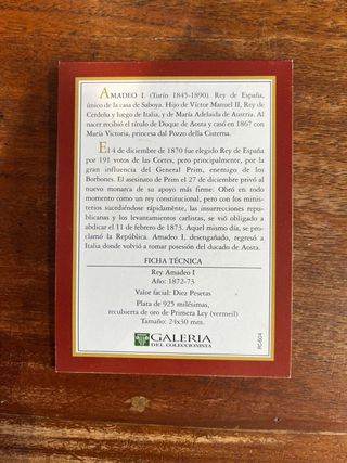 Sello Amadeo de Saboya y arras Carlos I