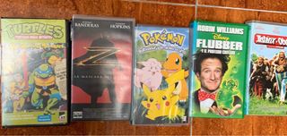 Pack VHS y DVD Películas Varias.