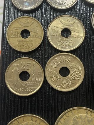 90 Monedas 5 a 200 Pesetas Juan Carlos