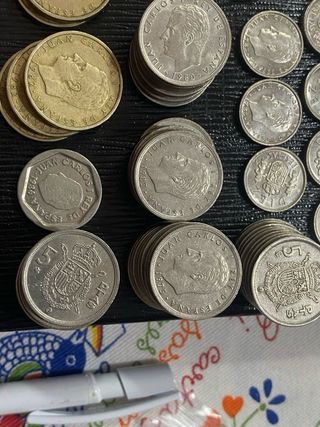 90 Monedas 5 a 200 Pesetas Juan Carlos