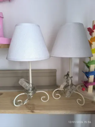 Lámparas de mesa blancas (2 unidades)