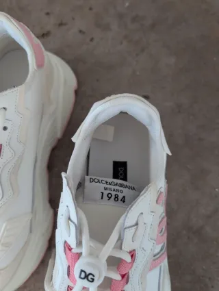 Zapatillas Dolce & Gabbana Niña Blancas Rosas