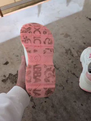 Zapatillas Dolce & Gabbana Niña Blancas Rosas