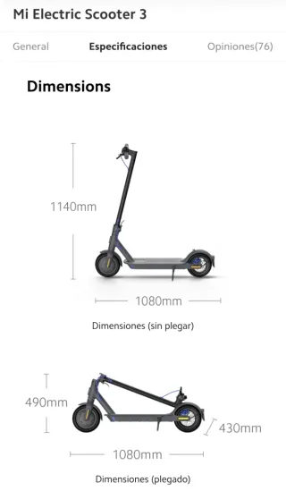 Patinete Xiaomi Mi Electric Scooter 3