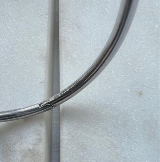 Pulsera Rígida Acero 925