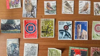 100 sellos Bélgica 1935-2008. Stamps from Belgique