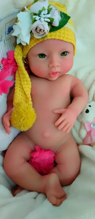 Bebé Reborn Silicona Completa 48 cm