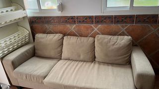 Sofá de 3 plazas beige