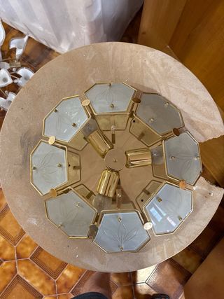 Lámpara Techo Antigua Retro Vintage Hexagonal