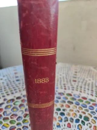 Antiguo tomo de revistas journal des demoiselles