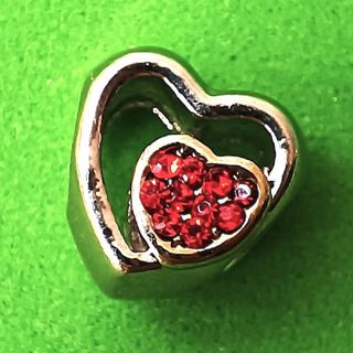 CUENTA O CHARM PARA PULSERA O COLLAR DOBLE CORAZÓN