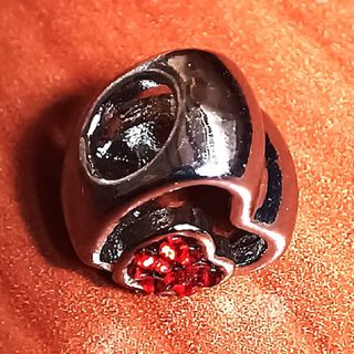 CUENTA O CHARM PARA PULSERA O COLLAR DOBLE CORAZÓN