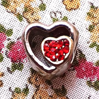 CUENTA O CHARM PARA PULSERA O COLLAR DOBLE CORAZÓN