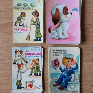 Lote de Postales Ilustradas