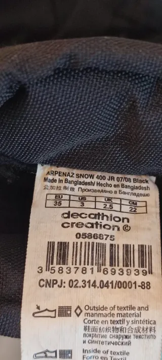 Botas Nieve Infantil Quechua T.35