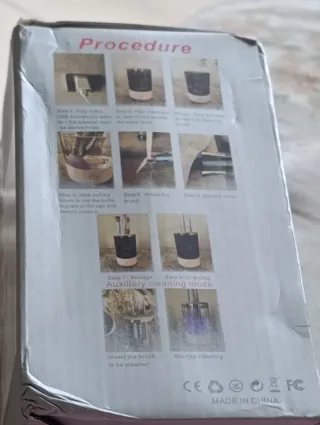 Limpiador de brochas de maquillaje automático