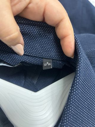 Camisa azul marino hombre S