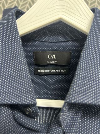 Camisa azul marino hombre S