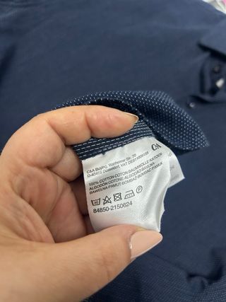 Camisa azul marino hombre S