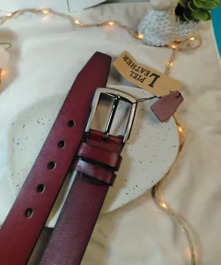 Cinturón Piel Leather Hombre Marrón 120cm