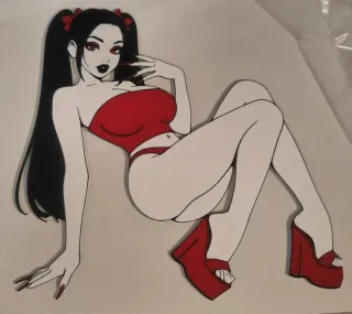 Decoración Pared Chica Sexy Impresión 3D