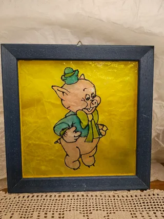 Quadretti dipinti a mano Homer Simpson ed altri.