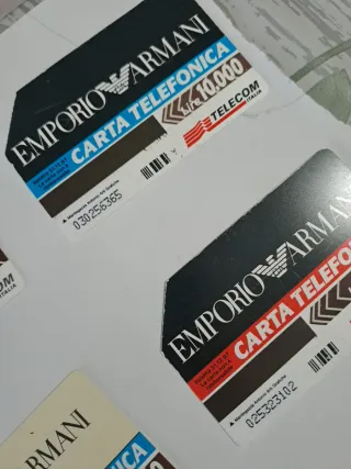 Schede telefoniche vintage Emporio Armani