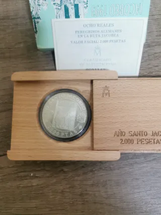 Monedas 2000 Pesetas Año Jacobeo 1993 Plata