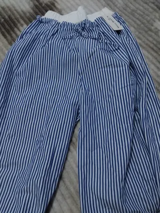 Pantalones rayas azules y blancas